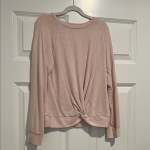 Zella Kids Pink Knotted Sweater